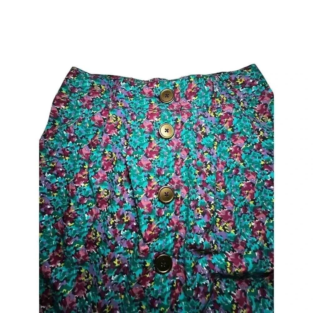 Y2K Floral Micro Mini Skirt Sz S Coquette Cottagecore‎ Preppy Vibes